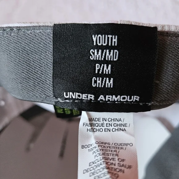 Under Aarmour Baseball cap boys youth S/M tan/white/black/grey - Picture 2 of 6